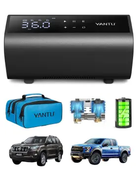Yantu 759357206305 Dual Cylinder Tire Inflator Portable Air Compressor With 8.3inch Large Digital S Yantu 759357206305 Dual Cylinder Tire Inflator Portable Air Compressor With 8.3inch Large Digital S