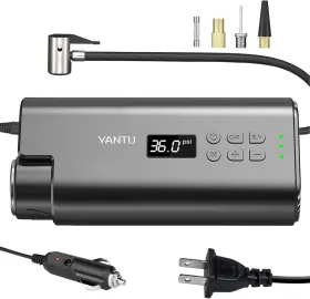 Yantu 959828290862 A31 Car Tyre Inflator With Digital Display Inflatable Hose And Power Cord