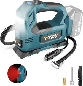 Ya-ac-03 Yawv Makita Air Compressor 18v Battery 160psi Portable Led Light Cordless Inflator Us