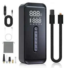 Ap-001 Yeaban Tire Inflator Portable Air Compressor-4x Faster 150 Psi -rechargeable