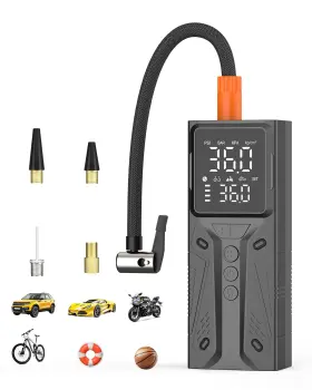Yetour 761483861297 Tire Inflator Portable Air Compressor Cordless Metal-cylinder Pump For C