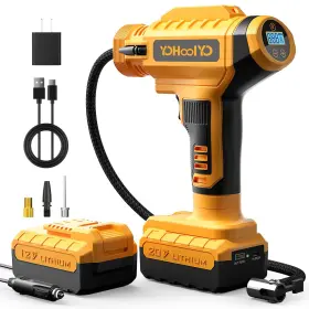 Yohoolyo 972895315351 Tire Inflator Portable Air Compressor For Car Cordless Electric