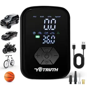 Yt006 Yotruth Tire Inflator Portable Air Compressor 150psi Fast Inflation Auto Shutoff Di