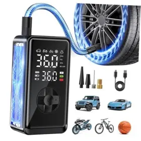 Atj015 Yuyao Yiheng Automobile Supplies Co. Ltd. Tire Inflator Portable Air Compressor Electric Pump With Digital