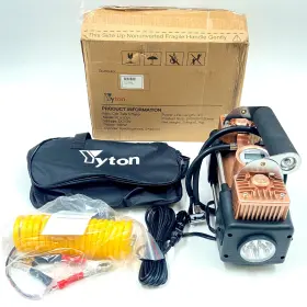 Rla-0004 Yyton 150 Psi Car Tire Inflator Dc12v Double Cylinders Metal Air Pump