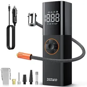 Zgzuxo 749749156158 Tire Inflator Portable Air Compressor Dc 12v Small Pump For Car T