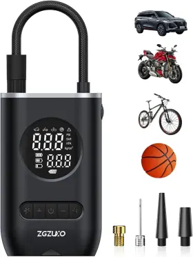 Czk-3668 Zgzuxo Tire Inflator Air Compressor Rechargeable Fast Cordless Car Pump Portable Pro
