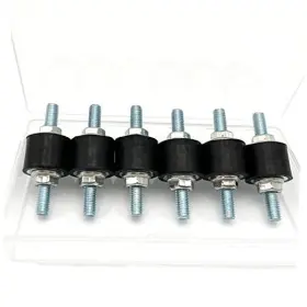Zh M6 18 D20 H15 Rubber Isolator Mounts With Studs Air Compressor Pump Shock Absorbers Anti