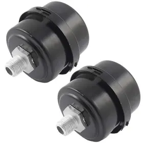 Zlyy Xb43500001 2pcs 1/4 Inch Bsp 13mm Air Compressor Silencer Filter Metal Intake