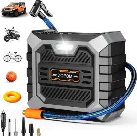 Zopom 766757393306 Tire Inflator Portable Air Compressor Dc 12v With Digita