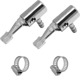 Zudksuy-432 Zudksuy 445012591536 2-pack 1/4 Inch Lock On All Metal Air Chuck Portable Mini Compressor Tire