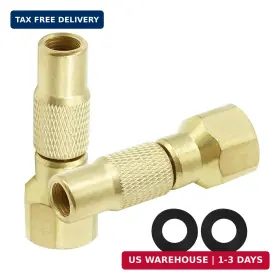 Zudksuy 784133669296 Air Chuck Twist-on 2-pack Screw On Tire Inflator Heavy Duty For