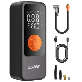 Zuzee 198715782400 Tire Inflator Portable Air Compressor 4x Faster Inflation And High-capacity Ba