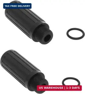 Zyamy 61695-odpc-2 2pcs Oil Cap Plugs 0.6 Inch Threaded Air Compressor Craftsman Parts Pa