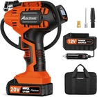 Tire Inflator Portable Air Compressor, 20V Cordless Rechargeable Battery Pu New. Price: $131.77.