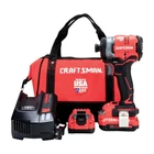 Craftsman CMCF820D2 V20 20V Max Variable Speed Brushless Cordless Impact Driver New. Price: $108.74.