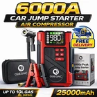 6000A Car Jump Starter With Air Compressor Portable Battery Booster 12V Box New. Price: $54.97.