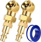 2-PACKS Portable Air Chucks, Solid Metal Closed Coppersurfaced Quick Plug New. Price: $9.83.