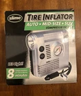 Slime COMP03 Tire Inflator Air Compressor W/ Light 12V Portable Pump Used. Price: $17.99.