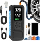 Y34 Tire Inflator Portable Air COMPRESSOR,4X Faster INFLATION,6000MAH CORDLESS/1 New. Price: $105.77.