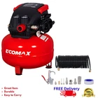 Ecomax 3 Gallon 110 Psi Pancake Air Compressor Oil-free W/ Accessory Kit New. Price: $136.99.
