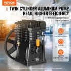 Air Compressor Pump Head 3HP 5.8CFM 90PSI Twin Cylinder Piston New. Price: $128.99.