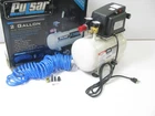 Pulsar PCE6021K Gallon Air Compressor - Oilless, 1/3 Hp, 0.7CFM 90 Psi New. Price: $79.99.