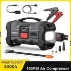 Car Jump Starter With 150PSI Air Compressor 26800MAH Portable Booster Charger New. Price: $159.93.