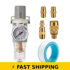 Lnchka Pneumatic Air Compressor Filter Regulator Combo 1/4" Npt 150 Psi New. Price: $35.99.