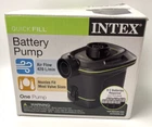 Intex Quick Fill Air Pump Battery Operated Portable Inflates & Deflates Camping Open. Price: $11.99.