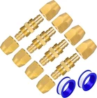 Breezliy 4PCS Soild Brass Air Reusable Splicer For 1/4-INCH Id Hosehose New. Price: $18.96.