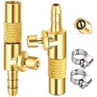 Lumiteco 2-PACK Screw Air Chuck With 1/4'' Barb End, Twist-on New. Price: $11.94.