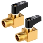 2 Pcs Brass Drain Cock Ball Valve, Air Compressor 1/4" Npt Male Metal B... New. Price: $15.27.