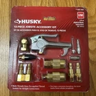 Husky 12-PIECE Air Tool Accessory Kit-compressor Setup (603-867) Brand New. Price: $19.00.