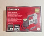 Husky 12-VOLT Portable Inflator W/ Pressure Gauge For Tires New. Price: $59.99.