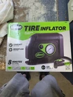 Slime Compact Tire Inflator With Bright Led, 12V, 8-MINUTE Inflation Used. Price: $24.95.