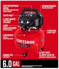Craftsman 6-GALLON Portable Electric 150 Psi Pancake Air Compressor New. Price: $134.98.