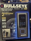 Bullseye Pro For Tires Pocket Air Inflator Portable Compressor New. Price: $45.00.