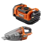 Ridgid 18V Dual Function Cordless Inflator With Hand Vacuum Tools Only New. Price: $198.71.