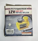 Pittsburgh 12V Light Duty Portable Inflator W/easy Read Pressure Guage #70047 New. Price: $14.95.
