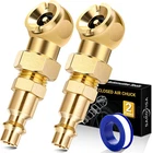 Sardvisa 2-PACKS Portable Air Chucks, Solid Metal Closed Ball With 1/4 New. Price: $12.99.