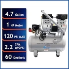 Niob California Air Tools CAT-4710SQ Hp 4.7 Gallon Quiet & Oil-free Steel Tank Open. Price: $159.99.