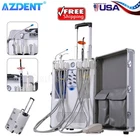 Portable Dental Delivery Mobile Unit System Suction Syringe Air Compressor 4HOLE New. Price: $1055.12.