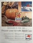 1955 Socony Mobil Oil Company Inc Winter Air Care Gas Tires Vintage Print Ad Used. Price: $11.30.