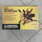 Central Pneumatic 100FT. Manual Steel Air Hose Reel Wall Mount Black New. Price: $26.00.