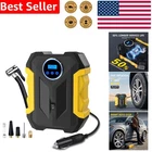 Portable Auto Air Compressor Digital Tire Inflator 12V Led Light 150PSI New. Price: $42.99.