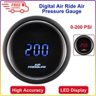52MM 2-1/16" Digital Air Ride Pressure Gauge 200 Psi, Blue & Red Led Display New. Price: $79.36.