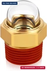 Boltigen Compressor Sight Glass, 1/2'' Npt Sturdy Brass Clear Dome Bulb Ga New. Price: $25.69.