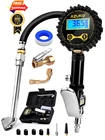 Azuno Digital Tire Inflator With Pressure Gauge, Psi, Case New. Price: $50.98.