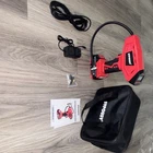 Sypousy 20V Cordless Portable Tire Inflator Air Compressor W/ Case, Charger Open. Price: $40.00.